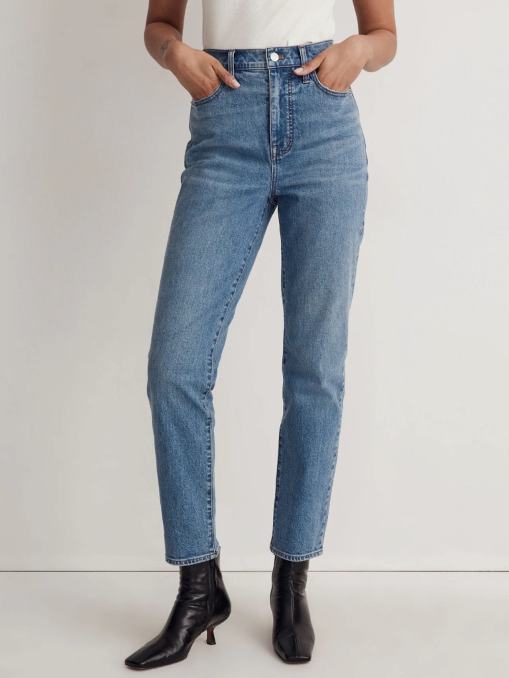 Madewell The Momjean in Basley Comfort Stretch Size 33